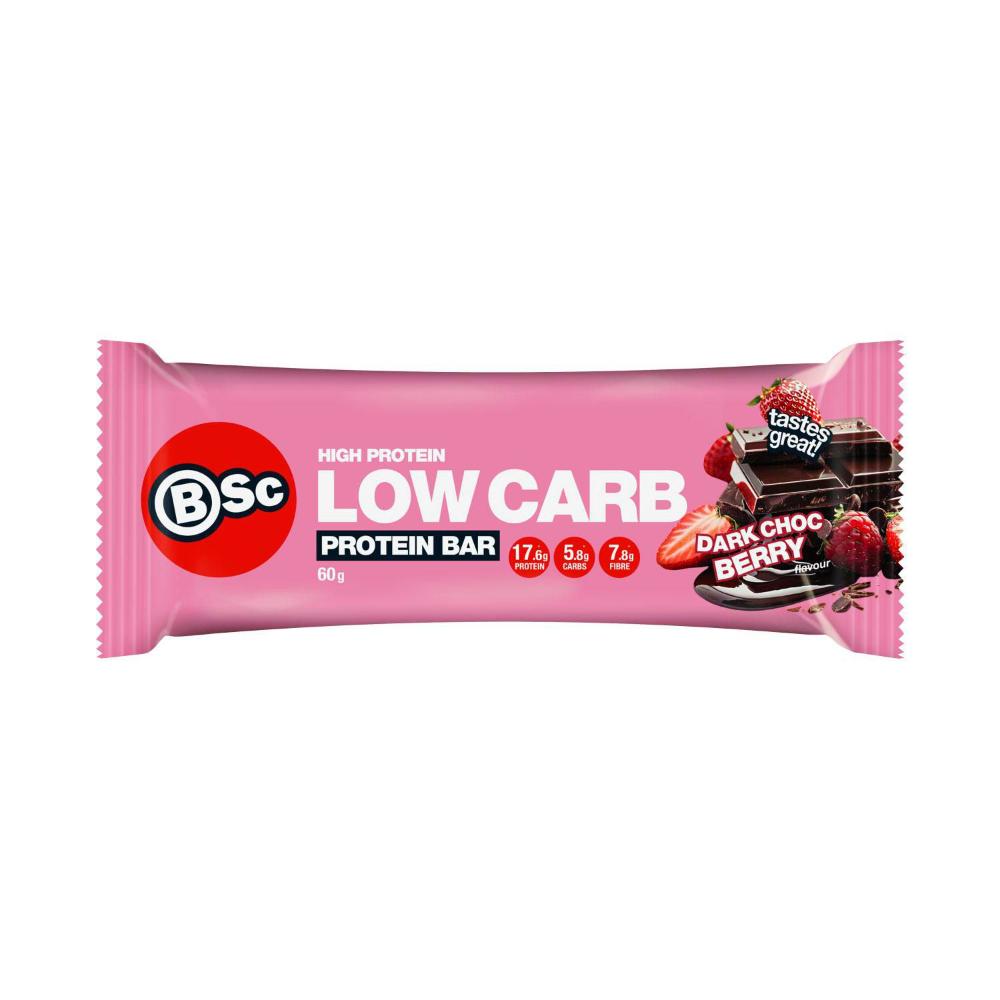 BSc High Protein Low Carb Bar Dark Choc Berry