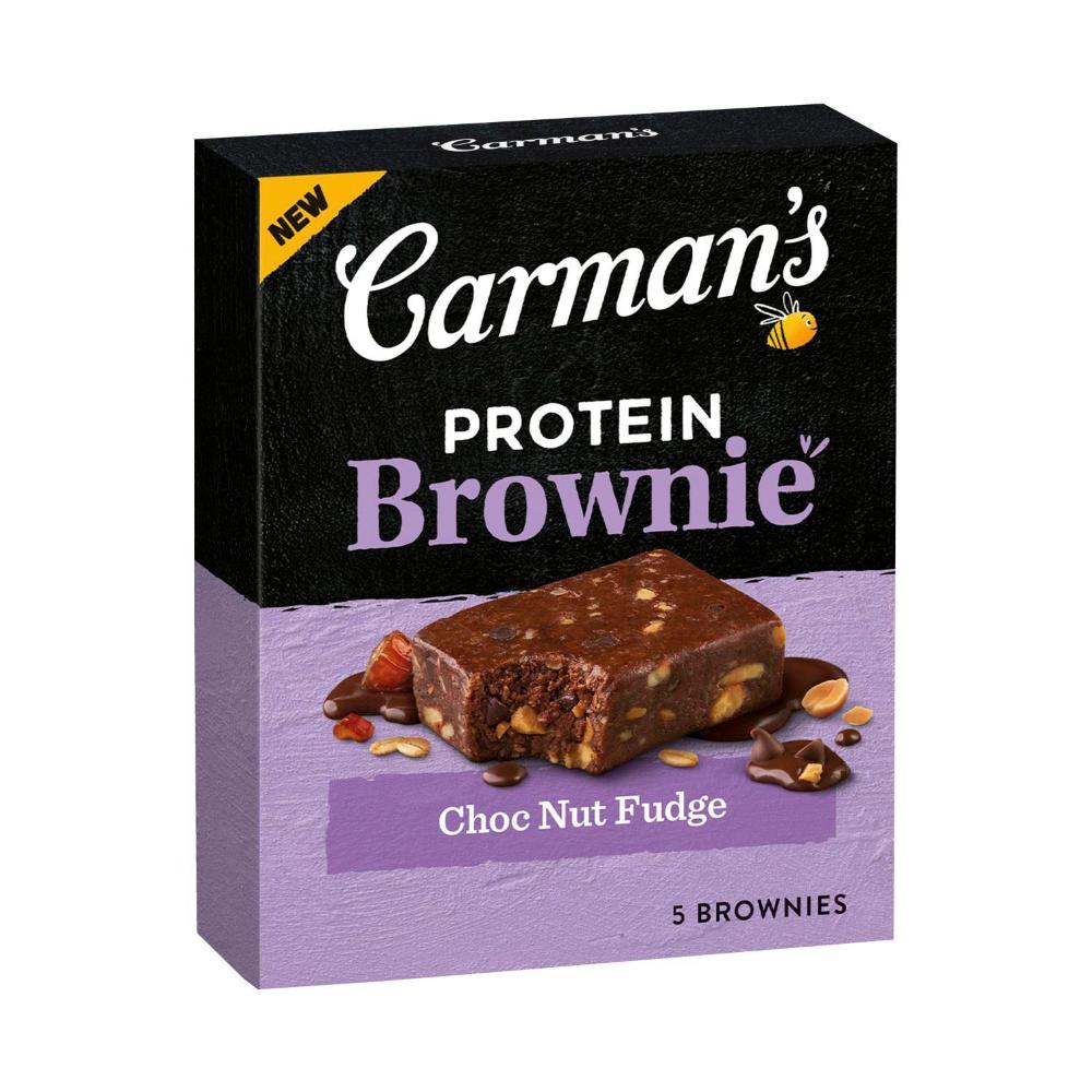 Carman's Protein Brownie Choc Nut Fudge 175g | 5 Pack