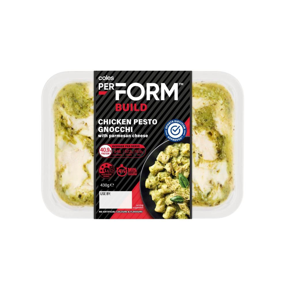 Coles Perform Build Chicken Pesto Gnocchi