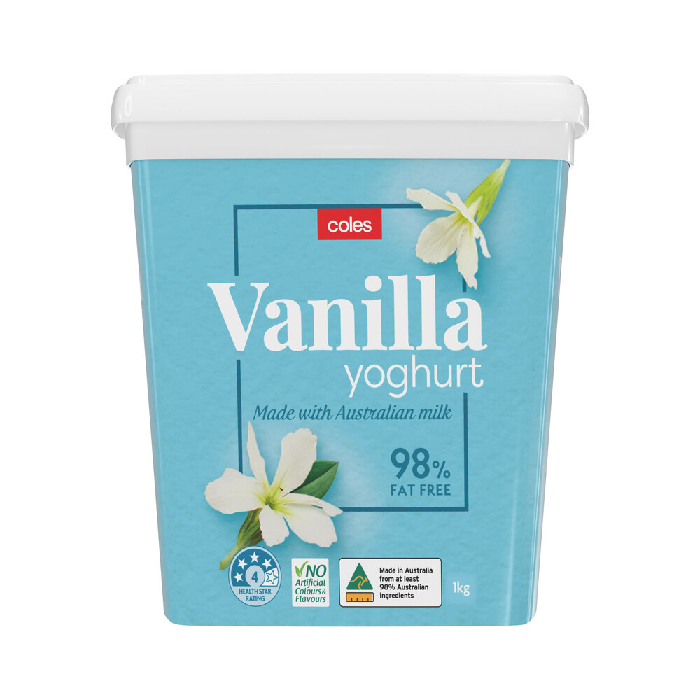 Coles Yoghurt Vanilla
