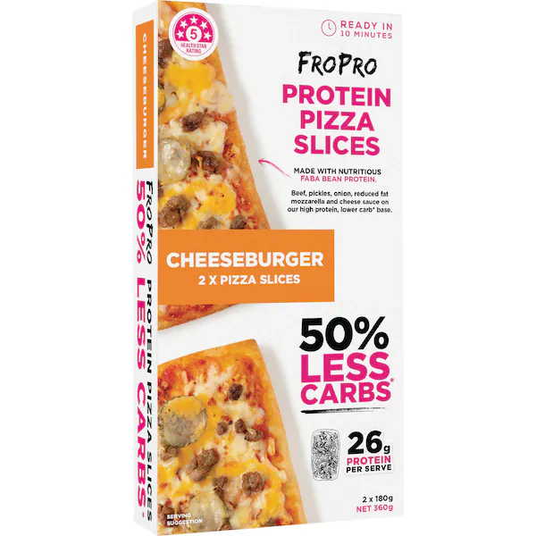 FroPro Cheeseburger Pizza Slices