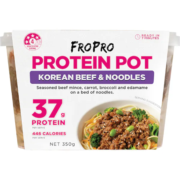 FroPro Protein Pot Beef & Noodles Korean