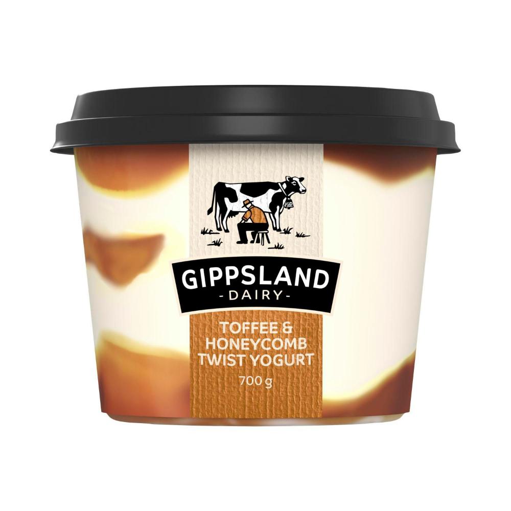 Gippsland Dairy Twist Yoghurt Toffee & Honeycomb