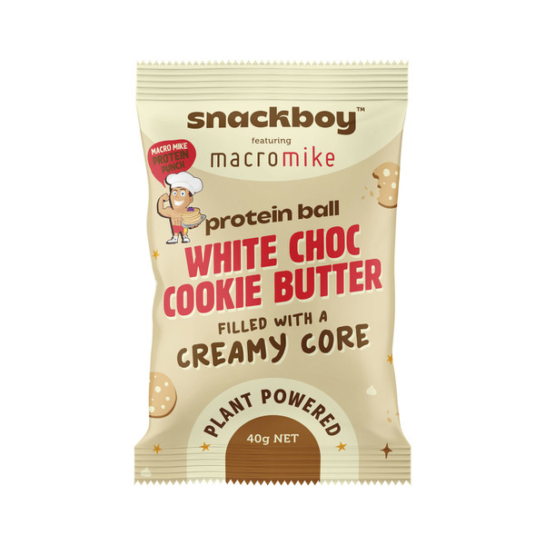 Snackboy Protein Ball White Choc Cookie Butter