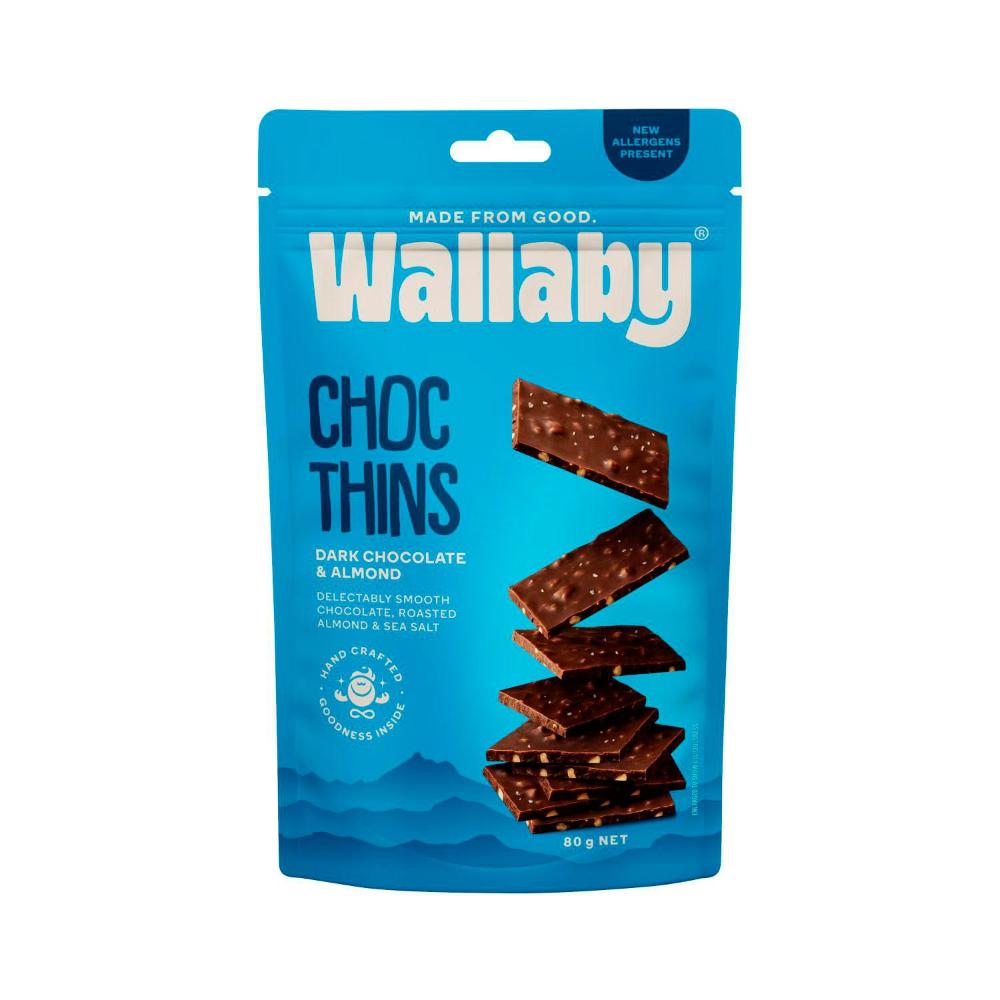 Wallaby Chocolate Thins Almond Sea Salt