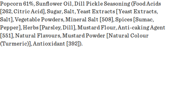 Carman’s Unflavoured ingredients label